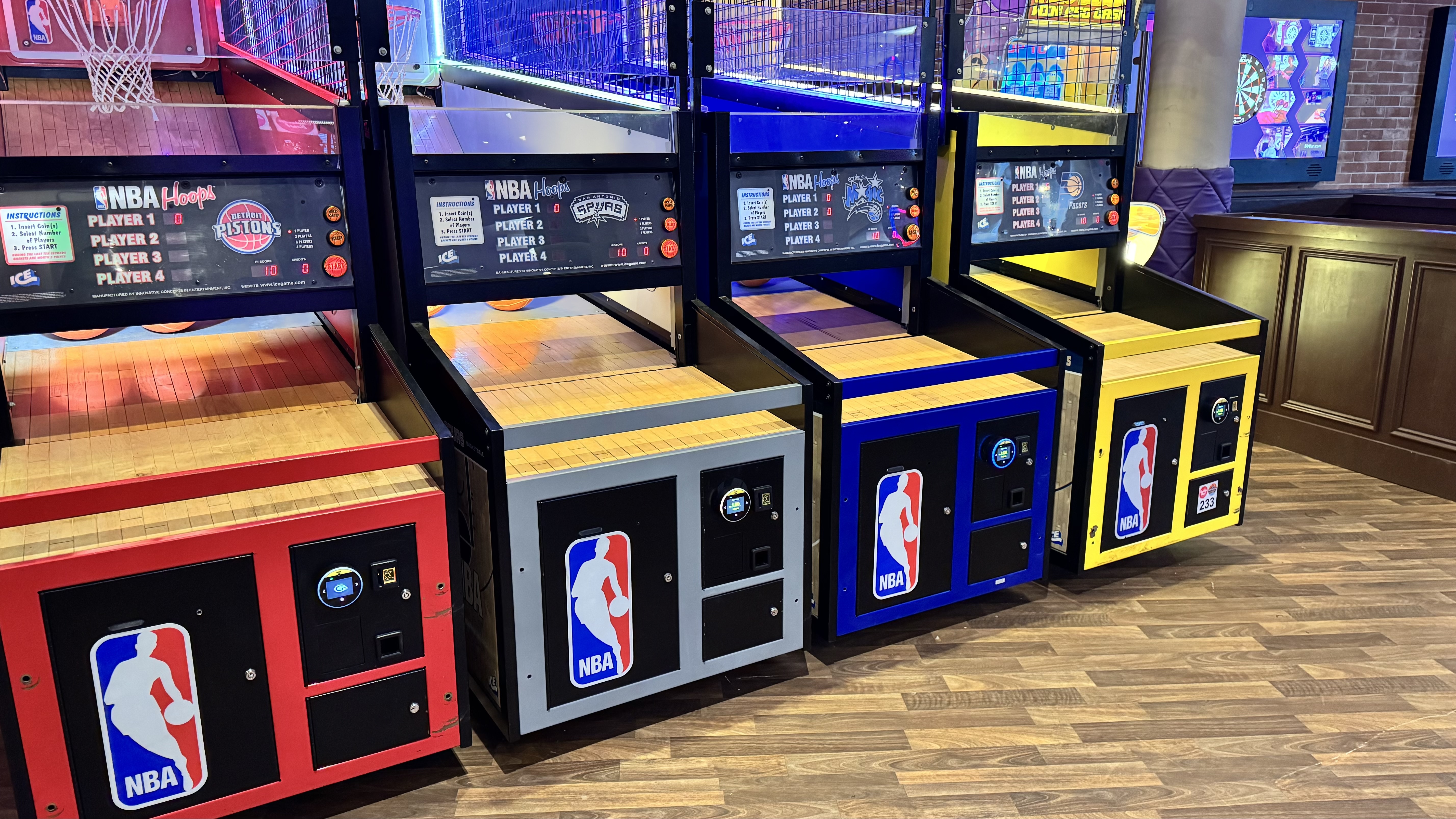 Machines with contactless at Clacton Pavilion