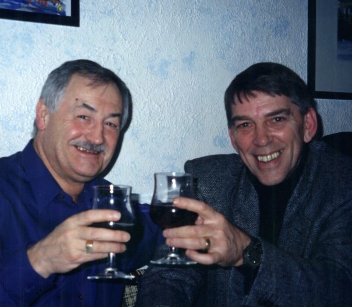 Colin (left) with the late Norman Leftly in 1998