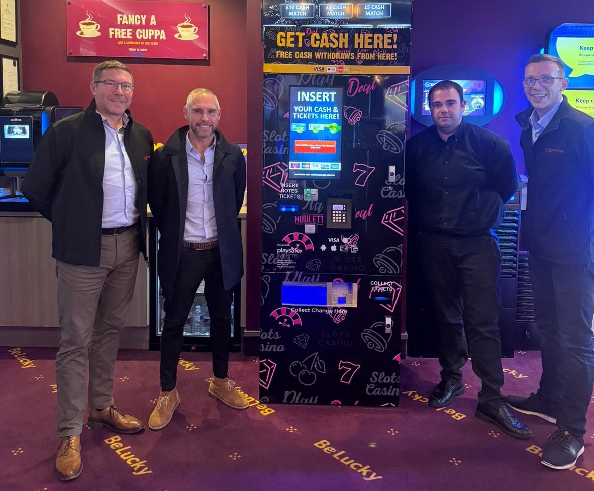 pictured from left: Iain Lunt, Oliver Booth, Luke Carter and Freddie Shreeve, at the Bristol Be Lucky venue